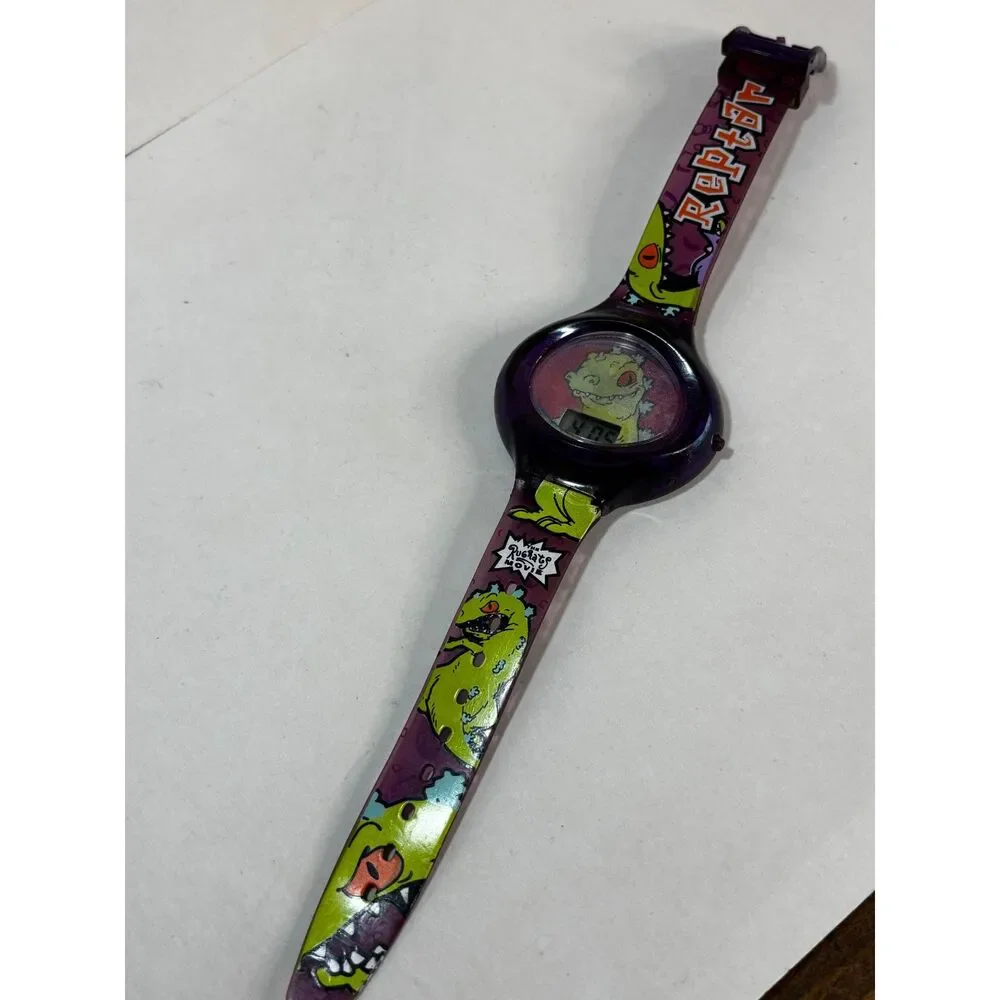 VTG Reptar Rugrats Movie 1998 Y2K digital watch, working
